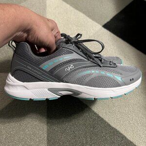 Ryka Sky Walk 2 Walking Shoes Gray/Aqua Women 8.5